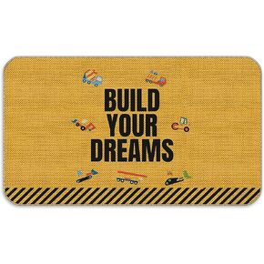 Preppy Blue Lips Xoxo Door Mat مدخل داخلي في الهواء الطلق ، 17 × 30 بوصة.
