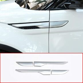 METYOUCAR ABS Side Door Fender Air Vent Outlet Trim for Land Rover Range Rover Evoque 2012-2017 (Carbon Fiber)