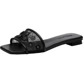 Coach Women's Tea Rose Flat Sandal Platform