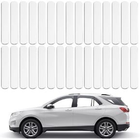 PATIKIL Bumper Guard Strip, 30 Pcs 0.14Inch Anti-Collision Patch Anti-Scratch Rear Bumper Protector Trim Self Adhesive Car Side Door Edge Sticker for SUV Pickup Truck, Clear