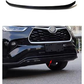 Car Accessories Fit for Toyota Highlander 2020-2025 ABS Exterior Front Bumper Protector Guard Cover Trim (Matte Silver) 1PC Set