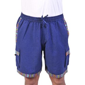 The Collection Royal Men Hippie Solid Bohemian Casual Rave Festival Harem Charmstring Boho Shorts