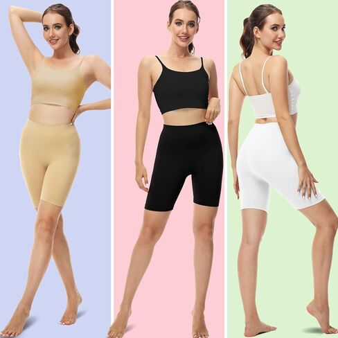 Slip Shorts for Under Dress,No-Chafe Yoga Short,Seamless Workout Biker Shorts in Saudi Arabia
