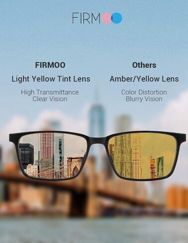 Firmoo Oversized Blue Light Blocking Glasses, Big Frame Square Nerd Eyeglasses Computer Screen Glasses in Kuwait