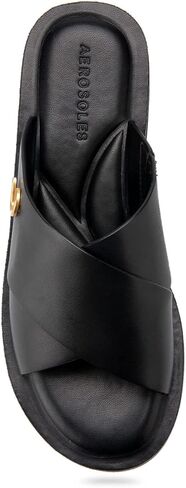 Aerosoles Women's Charlie Slide Sandal, Eggshell, 6 in Saudi Arabia