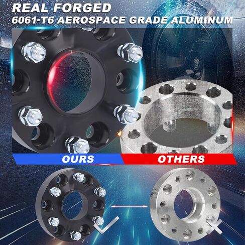 Topaz 6x5.5 فواصل العجلات 1.25 بوصة مزورة محولات عجلات ل Tahoe Sunurban Yukon Escalade Express 1500 ، 78.1mm Bore 6x139.7 M14x1.5 ترصيع (حزمة 4) in Saudi Arabia