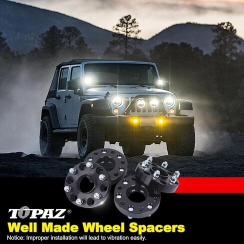 Topaz 6x5.5 فواصل العجلات 1.25 بوصة مزورة محولات عجلات ل Tahoe Sunurban Yukon Escalade Express 1500 ، 78.1mm Bore 6x139.7 M14x1.5 ترصيع (حزمة 4) in Saudi Arabia
