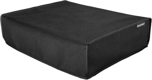 eXtremeRate Black Horizontal Dust Cover for Xbox One Console Custom Designed Double Layer Soft Neat Lining Waterproof Dustproof Precision Cut Easy Access Cable Port in Saudi Arabia