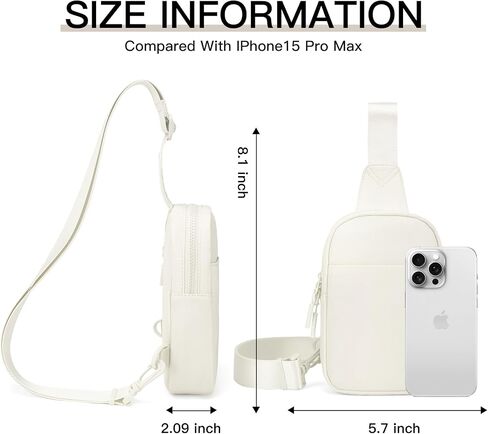 Small Sling Bag for Women Men Two-Way Zipper Crossbody Bag Fanny Pack Lightweight Chest Bag for Outdoors in Saudi Arabia