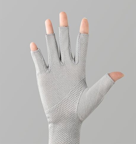 Inogih Womens Sun Gloves Cotton Full-Pinger UV Protection Touchnen Drivehes Ladings لركوب الدراجات الرياضية في الهواء الطلق in Kuwait