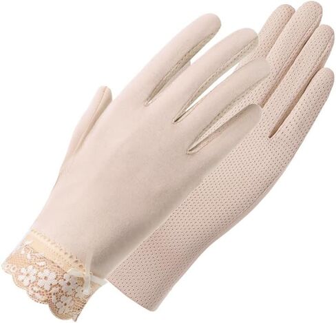 Inogih Womens Sun Gloves Cotton Full-Pinger UV Protection Touchnen Drivehes Ladings لركوب الدراجات الرياضية في الهواء الطلق in Kuwait