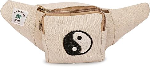 Hemp Fanny Pack,Adjustable Waist and Multiple Pockets,Waist Bag & for all purpose (Designed-2) in Saudi Arabia