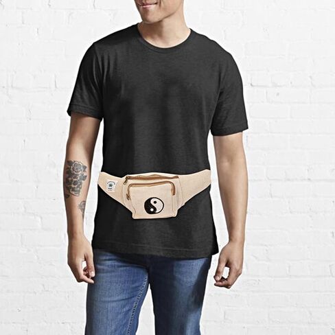 Hemp Fanny Pack,Adjustable Waist and Multiple Pockets,Waist Bag & for all purpose (Designed-2) in Saudi Arabia