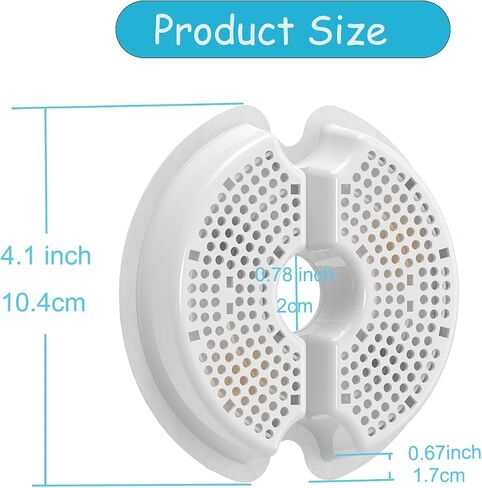 NEUCOMBBT 12 Pack Cat Water Fountain Filters with Sponges for 67oz/2l Pet Fountain Replacement Filter Compatible with AONBOY,iPettie & Wonder Creature Cat Fountain in Kuwait