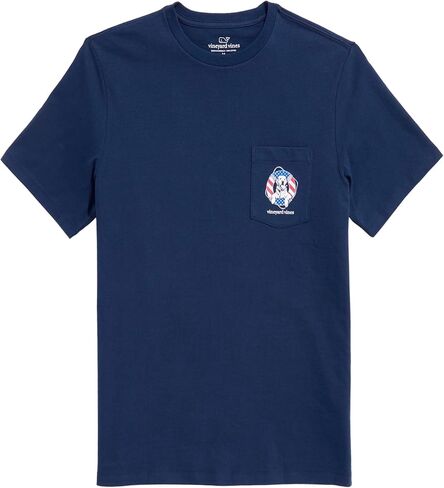 vineyard vines Men's USA Dog Life Ring Short-Sleeve Pocket Tee in Saudi Arabia