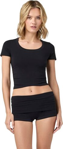 florence by mills womens Softie Cotton Collection Foldover Shortie in Saudi Arabia