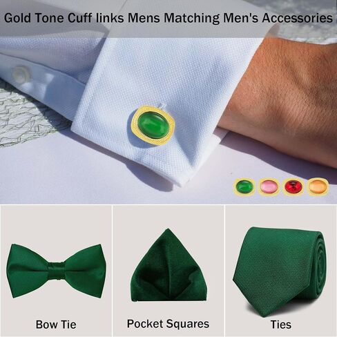 تربط الكفة بالذهب الذهبي ، و Cat Eye Gemstone Cufflinks للرجال in Kuwait