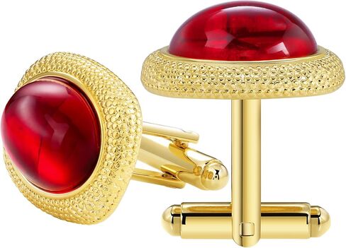 تربط الكفة بالذهب الذهبي ، و Cat Eye Gemstone Cufflinks للرجال in Kuwait