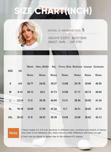 Aleumdr Womens High Waist Wide Leg Pants Lounge Joggers Baggy Sweatpants Casual Loose Yoga Pants with Pockets Black Large in Saudi Arabia