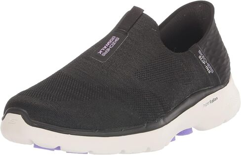 Skechers Go Walk 6 Fabulous View Hands Free Slip-Ins Black 8.5 D - Wide in Saudi Arabia