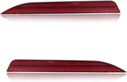 Rear Bumper Reflector Compatible with Fo-rd Taurus, Police Interceptor Sedan 2013-2019, [DOT] Rear Bumper Reflector Housing [No Bulbs], Replace OEM #DG1Z15A449B, FO1185104, 1 Pair, Smoked Lens in Saudi Arabia