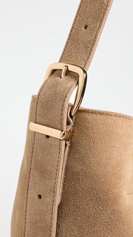 حقيبة يد Madewell The Essential Bucket من الجلد، جلد الزبيب بالشوكولاتة، بني، مقاس واحد in Kuwait