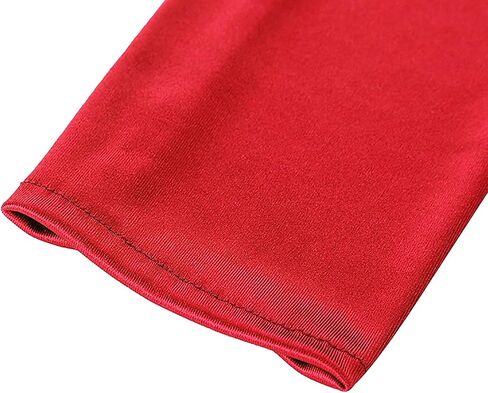 Seeksmile Women's Satin Fingerless Gloves 1920s 19" Long Opera Party Costume Gloves in Kuwait