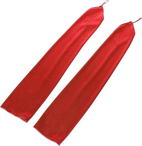 Seeksmile Women's Satin Fingerless Gloves 1920s 19" Long Opera Party Costume Gloves in Kuwait