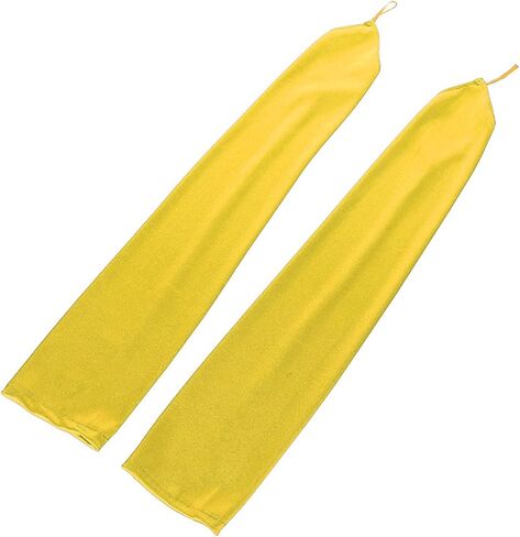 Seeksmile Women's Satin Fingerless Gloves 1920s 19" Long Opera Party Costume Gloves in Kuwait