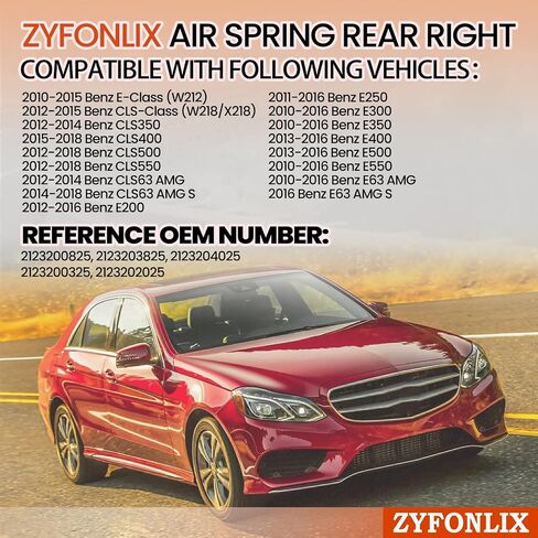 تعليق الهواء الربيع حقيبة خلفية تركت متوافقة مع Benz 2010-2015 E-Class W212 2012-2015 CLS-Class W218 X218 OEM 2123203925 2123204325 2123202125 21232007252525 in Kuwait
