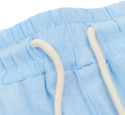 شورت شورت مانلووداني للرجال السراويل الصيفية شورت الخصر المرن مع الرباط in Kuwait