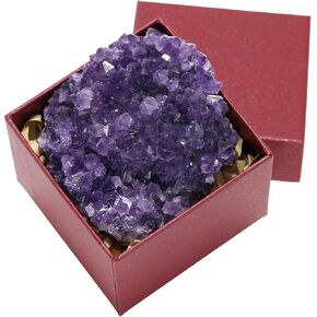Natural Amethyst Crystal Stone, Meditation Aid, Energy Cleansing, Sleep & Stress Relief, Healing Crystals for Feng Shui Decor, Energy Healing Tool (0.15lb)