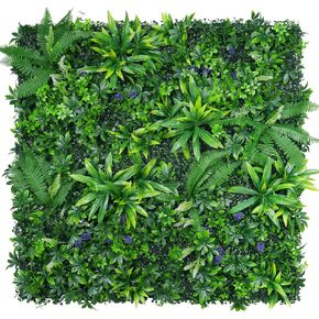 12pcs 20''x20 'ألواح جدران العشب ، ألواح التحوط الاصطناعية جدار الأخضر ، الأشعة فوق البنفسجية ، شاشة سياج الخصوصية ، الجدار الخضراء لزفاف حديقة داخلية في الهواء الطلق.