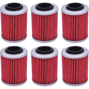 6pcs HF152 Oil Filter 420256188 for Outlander 1000 330 400 450 500 570 650 800 850, 711256188