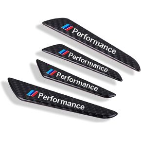 Performance 4 pcz Car Door Carbon Fiber Protective Strip Decoration is Suitable black for BMW 1 2 3 4 5 6 7 Series X1 X2 X3 X4 X5 X6 X7 M3 M5 Z4 (A)