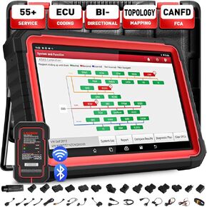 LAUNCH X431 PRO3S+ V5.0 Elite,2025 Upgrade Bluetooth Bi-Directional Scan Tool,HD Trucks Scan,OEM Topology Map,Online Coding,55+ Service,CAN FD Connector,VAG Guided,AutoAuth FCA SGW,2 Yrs Fr-ee Update