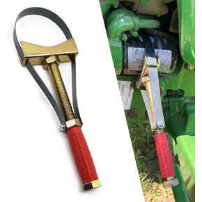 1 PC Car 3-1/2 "إلى 5-1/2" مفتاح تصفية الزيت ، 10-1/3 "مفتاح تعديل سلسلة مرشح الماكينة عالية التفكيك ، ملحقات الصيانة المحمولة ، مناسبة لمعظم السيارات (أحمر)