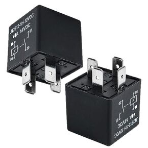 Car Relays 12V 4 Pin 40amp Spdt Model JD2912-1H-12VDC 40A 14VDC, Auto Switches & Starters,Pack of 2