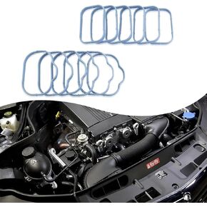 12 PCS CHEAKE SFILED RUBBER SUBER STET ، GASKET من بين المنوع العلوي والسفلي يحل محل# 5184562AC 5184331AC ، متوافق مع Dodge Chrysler