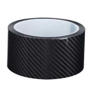 Black Carbon Fiber Tape, Car Door Guard Protective Anti-Scratch Film Sticker Automobile Accessory Universal(5CM*3M)
