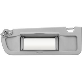 Left Driver Side Gray Sun Visor Fit for Honda 2006-2011 Civic EX LX Sedan SI Coupe, Sunvisor Replacement for 83280-SNA-A01ZA, with Makeup Mirror and Without Light