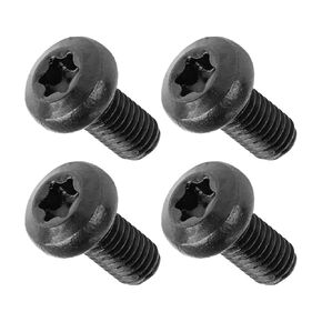 Neasy Black License Plate Screws for Tesla Model Y, Model 3, BMW, M5-0.8 X 8mm Security T25 Drive Head 18-8 Stainless Steel Black Oxide - Pack of 4