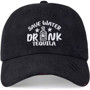 Women Men Embroidery Save Water Baseball Cap Vintage Black DAD MOM Funny Gifts Trucker Cotton vios