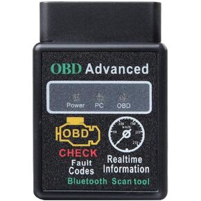 Mini OBD2 Scanner Bluetooth - أداة تشخيص السيارات مع بيانات في الوقت الفعلي ، وقارئ رمز النظام الكامل ، ومساعد الإصلاح التلقائي لجميع المركبات (1996+) ، وأداة مسح iOS/Android المتوافقة