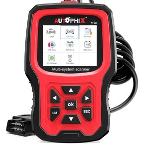 AUTOPHIX 7150P+ OBD2 Scanner Fits for Ford Lincoln Mercury, Full System Diagnostic Tool, All Reset Service, Full OBD2 Code Reader with Battery Registration Oil Reset