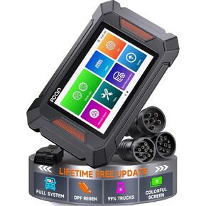 FCAR F802 SCHENTACT TRACK SCANNER - DPF REGEN ، أداة فحص تشخيص الديزل الكاملة للنظام للكامينات ، ديترويت ، كاتربيلر باكار والمزيد | 99 ٪ شاحنات/سيارات تجارية وسيارات | التحديثات المجانية مدى الحياة