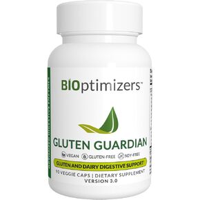 Gluten Guardian 2.0 - A Digestive Enzyme Supplement for Gluten Digestion - Contains DPP-IV to Digest Wheat, Barley & Other Cereal Grains - Helps Prevent Bloating, Gas, and Indigestion - 90 Capsules