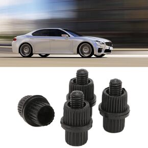 Motorcycle License Plate Screws, 4pcs 6mm Black Nylon Bolts - Rustproof Mounting Hardware for Bike/Yacht/ATV - Weatherproof License Plate Fasteners with Nylon Washers