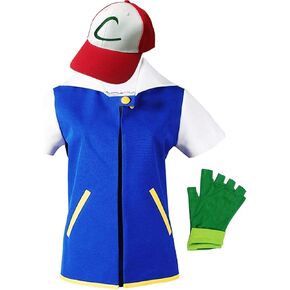 Kids Adult Costume Cosplay Jacket Gloves Hat Sets for Trainer Halloween shirt