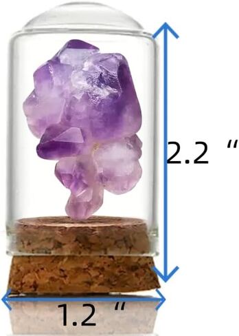 Healing Crystals 8pcs Different Gemstone and Crystals Sets in Wishing Crystal Bottles for Positive Energy Spiritual Healing Meditation and Bring Good Luck Great Choice for Gift (crystal stone A) in Saudi Arabia